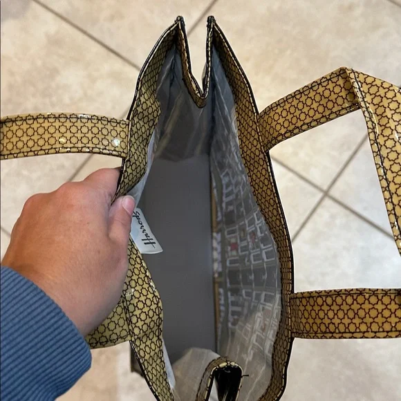 Harrod's London Elevators Shopping Tote Bag Purse - Picture 5 of 7